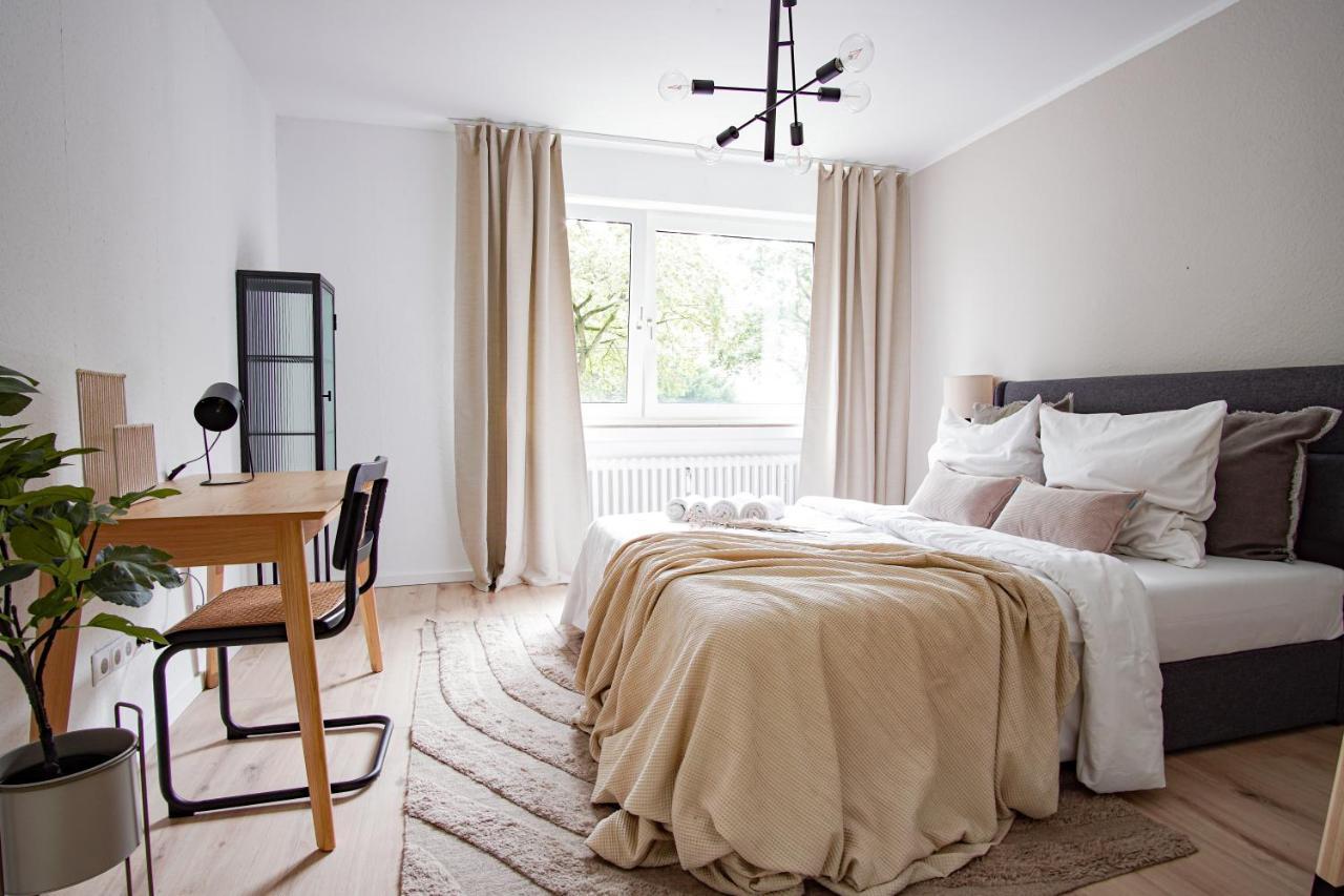 Homefy Feel-Good Apartment - Own Parking, Balcony And Garden 에센 외부 사진
